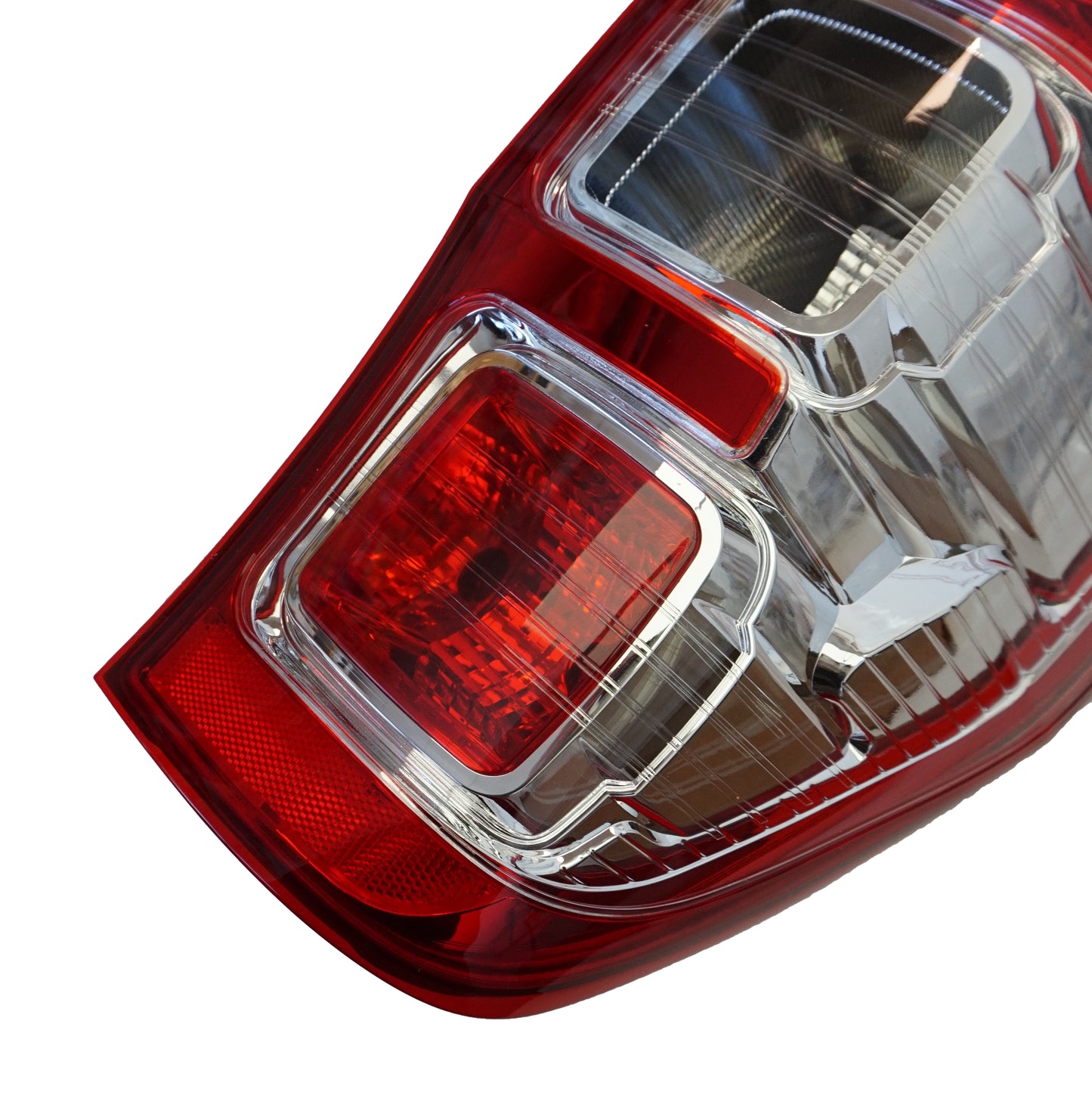 Rear Light 2012 on Red/Chrome - UK Spec - RH (with FOG light) for Ford Ranger