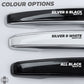 Door Handles Skins in Black+Silver for Range Rover Evoque "Autobiography Style"