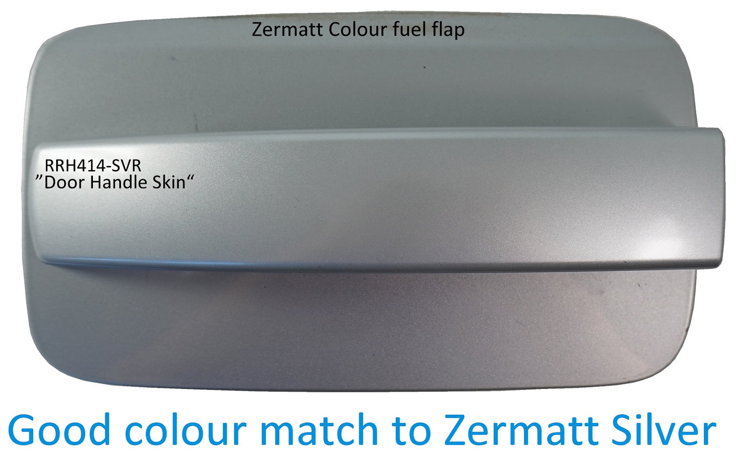 Door Handle "Skins" for Land Rover Freelander 2 fitted with 2 pc Handle - Zambezi Silver