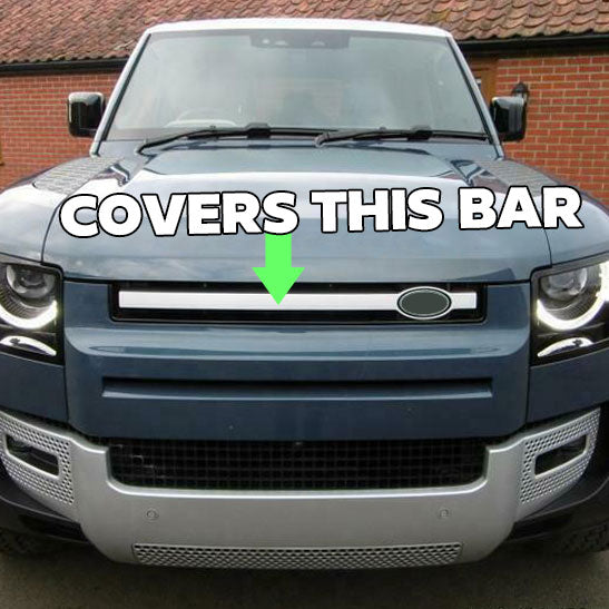 Front Grille Bar Cover for Land Rover Defender L663 - Tasman Blue