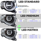 Right Hand Headlight Assembly - Standard LED(No signature DRL) - RHD for Land Rover Defender L663