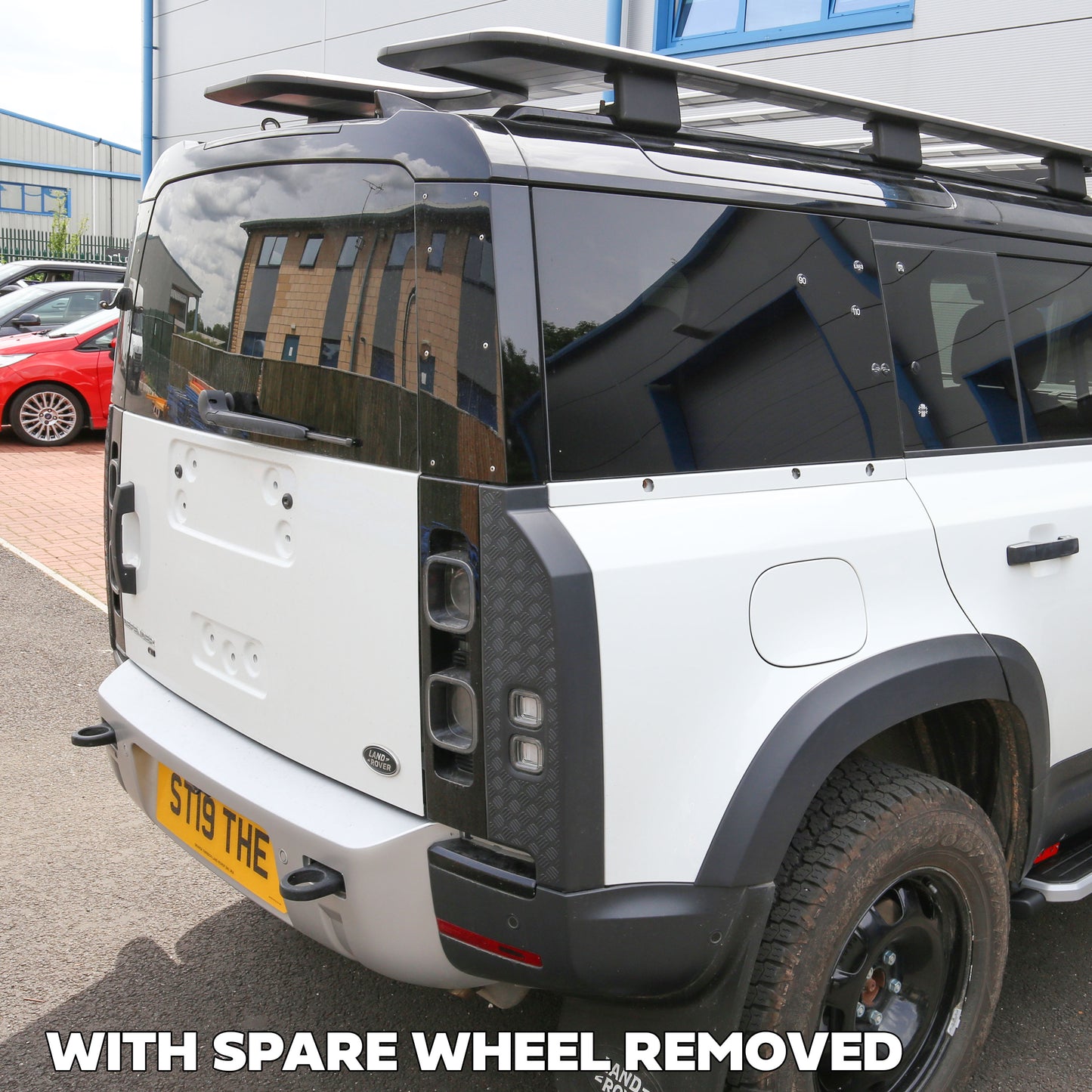 Spare Wheel Delete Cover Set for Land Rover Defender L663 - Eiger Grey