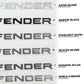 Bonnet Lettering - Noble Chrome - for Land Rover Defender L663