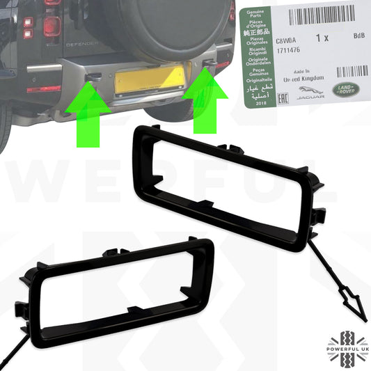 Tow Loop Finisher Inserts - GENUINE - Pair for Land Rover Defender L663