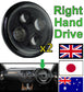 Headlights - Full LED - Black - RHD for Land Rover Defender