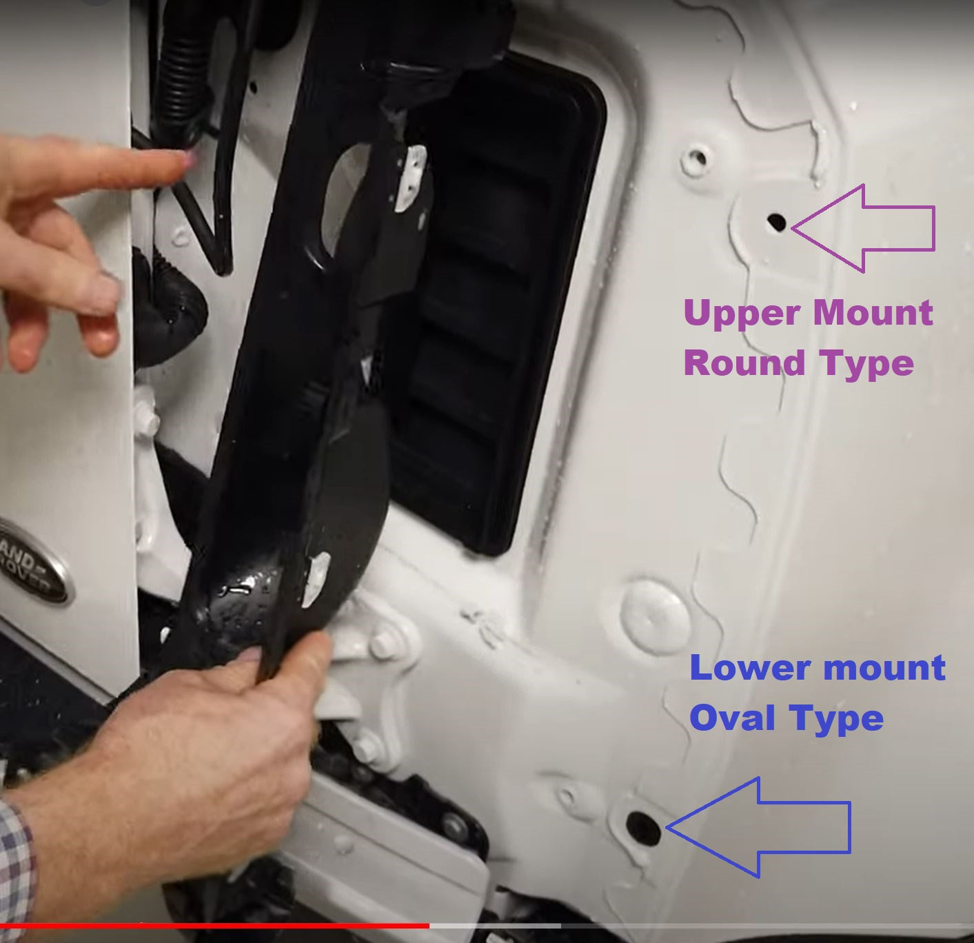 Docking Insert Mounts for Land Rover Defender L663 Rear Lights - Pair (Top)