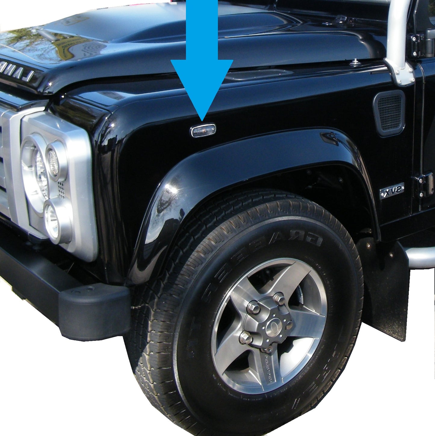 Smoked Side Repeaters for Land Rover Defender - (Pair)