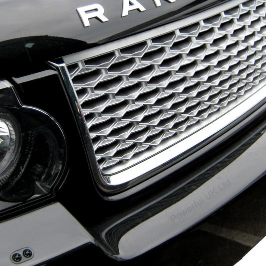 Front Grille - Black/Chrome/Silver for Range Rover L322 Autobiography