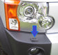 Headlight Washer Jet Covers in Alaska White for Land Rover Discovery 3