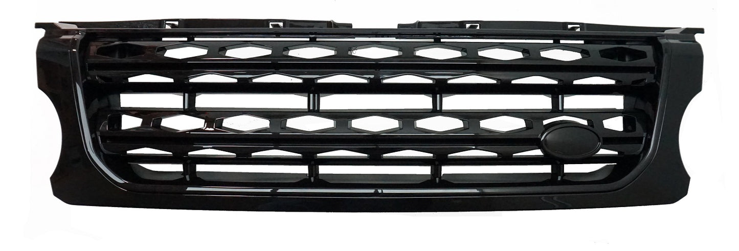 Front Grille - Full Black - for Land Rover Discovery 4 Facelift 2014 on