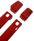 Door Handle "Skins" for Land Rover Discovery 4 (with hole for button)  - Bright Red