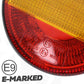 LED Round 3in1 Indicator/Stop/Tail Lights 90/95mm for Land Rover Defender - PAIR