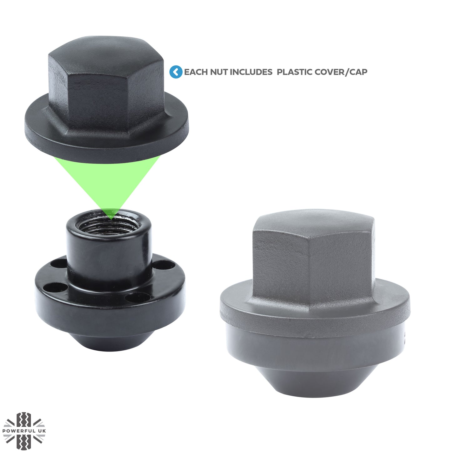 Locking Wheel Nut Kit for Land Rover Discovery 1 Steel Wheels