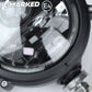 6" LED Bottom Mount Round Headlight with DRL - LHD - Pair