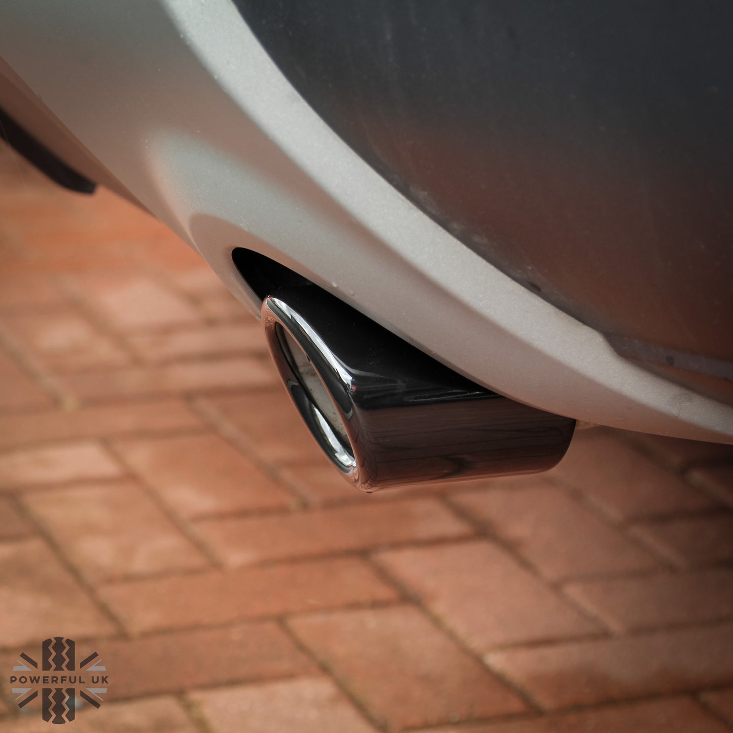 Round Exhaust Tips - PAIR for Range Rover Evoque L538  - Gloss Black