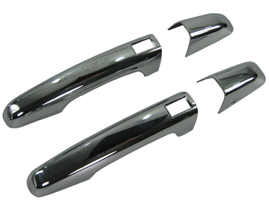 Door Handle 3 door cover kit for Range Rover Evoque L538 with Keyless Touch locking- Chrome