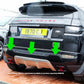 Rear Bumper Trim Kit 3pc for Range Rover Evoque L538 Dynamic - Black