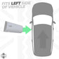 LEFT Door Handle Key Piece for Range Rover Evoque1 L538 - Firenze Red