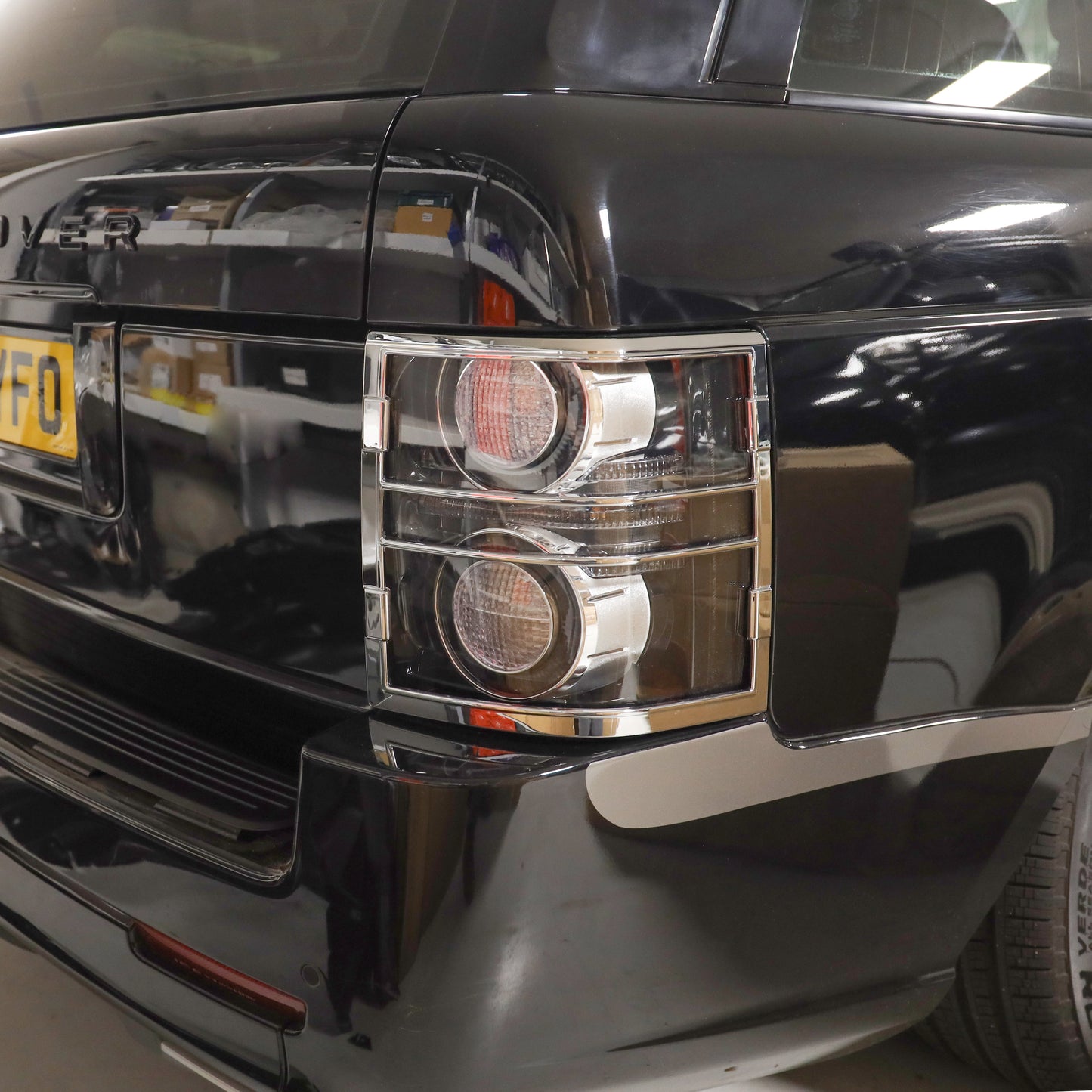 Rear Light Covers for Range Rover L322 - Chrome