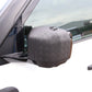 Extended Mirror Covers Chequer Plate  for Land Rover Defender L663 - with Action Camera Mount