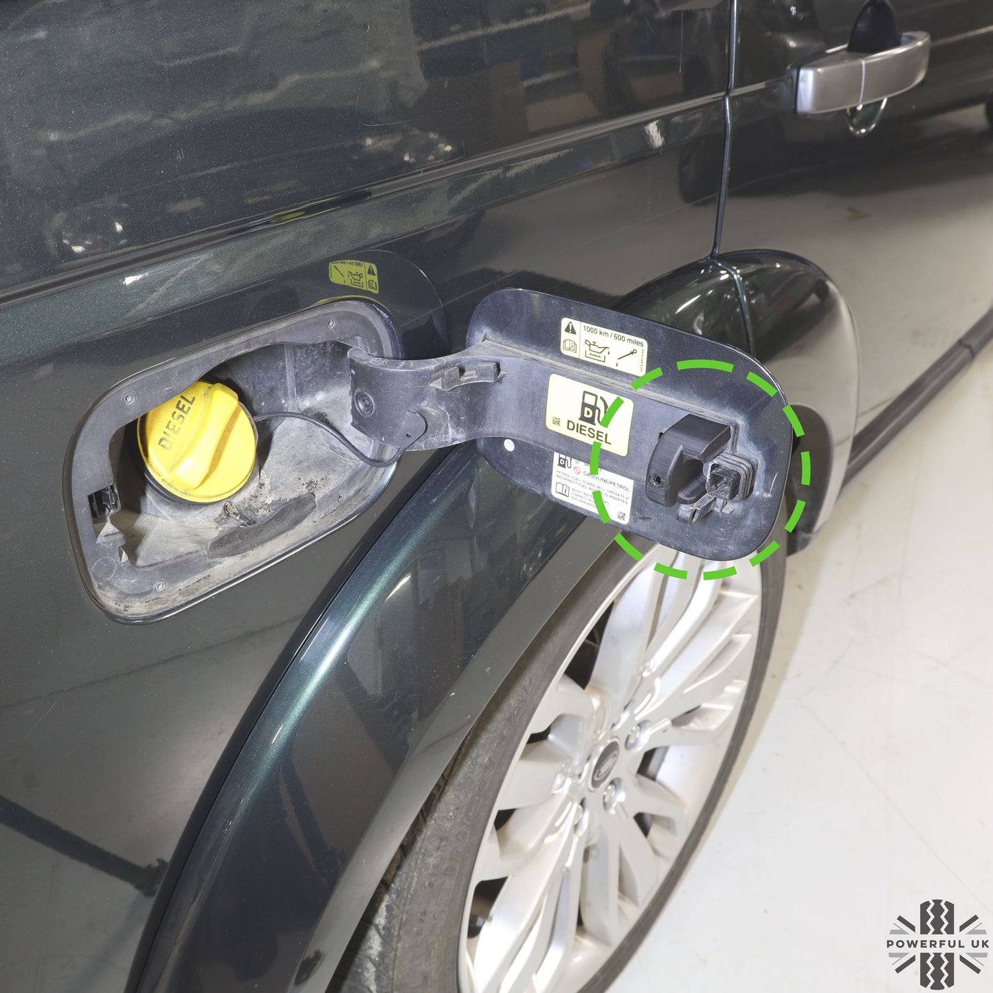 AirTag Vault / Holder for Fuel Filler Flap for Range Rover Sport L320