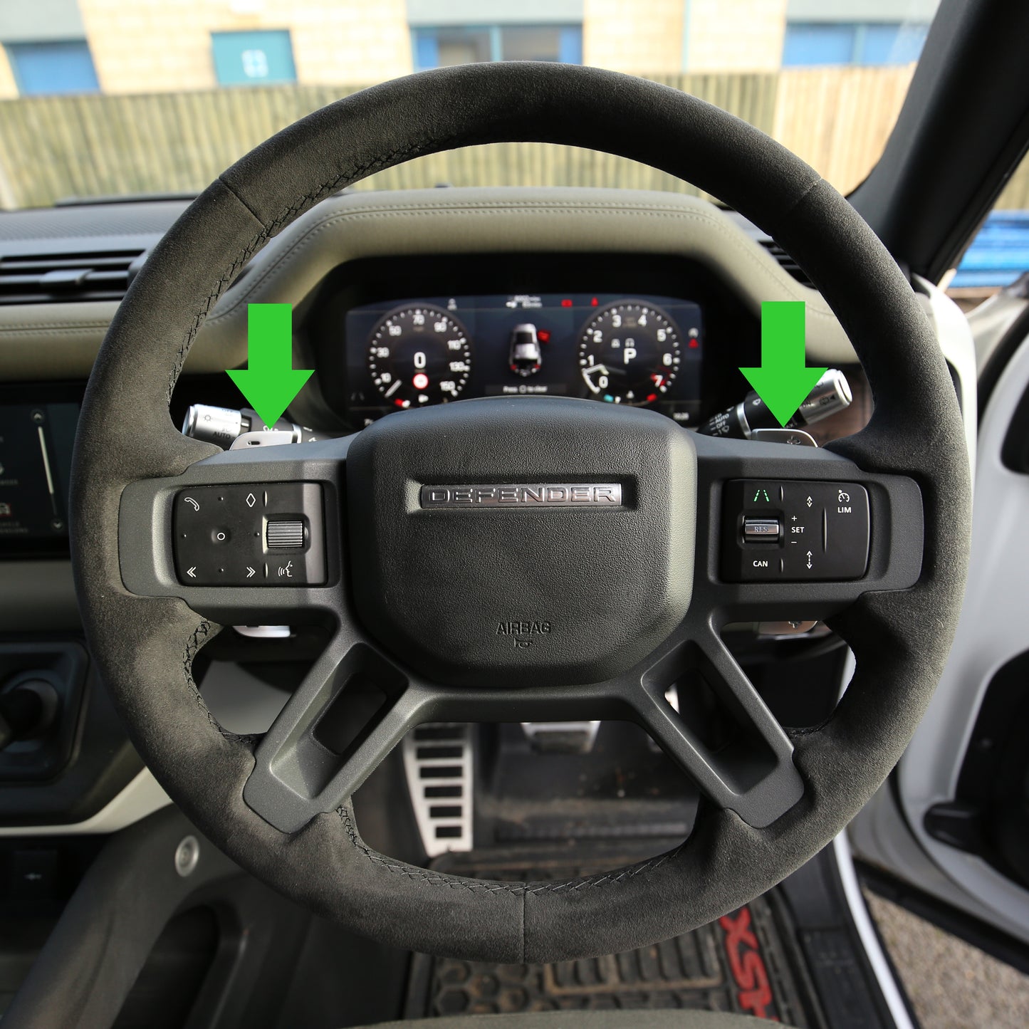 Genuine Aluminium Paddle Shifters (L & R) for Land Rover Defender L663 - TAKE-OFFS