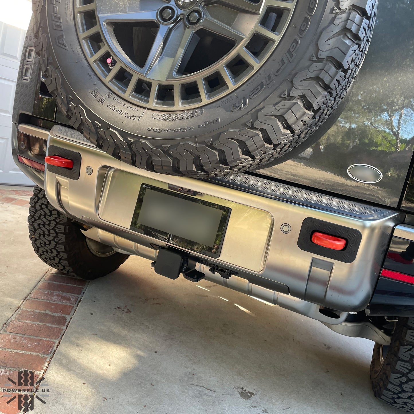 Tow Loop Surrounds Chequer Plate for Land Rover Defender L663 - Full Size Type