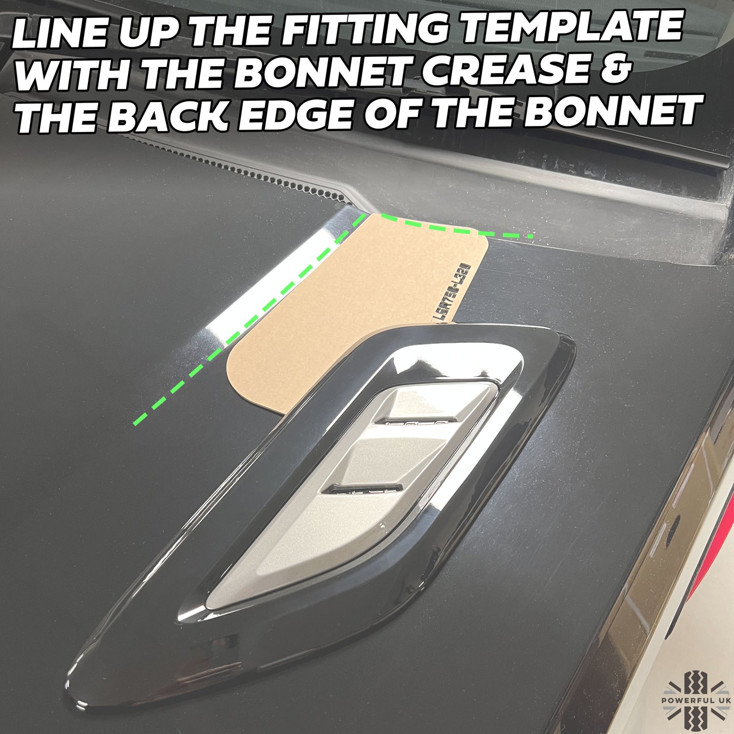 Bonnet Vents for Range Rover Sport L320 - Black & Grey