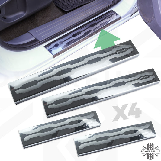 Sill Step Covers - Polished Stainless Steel - for Ford Ranger 2012+