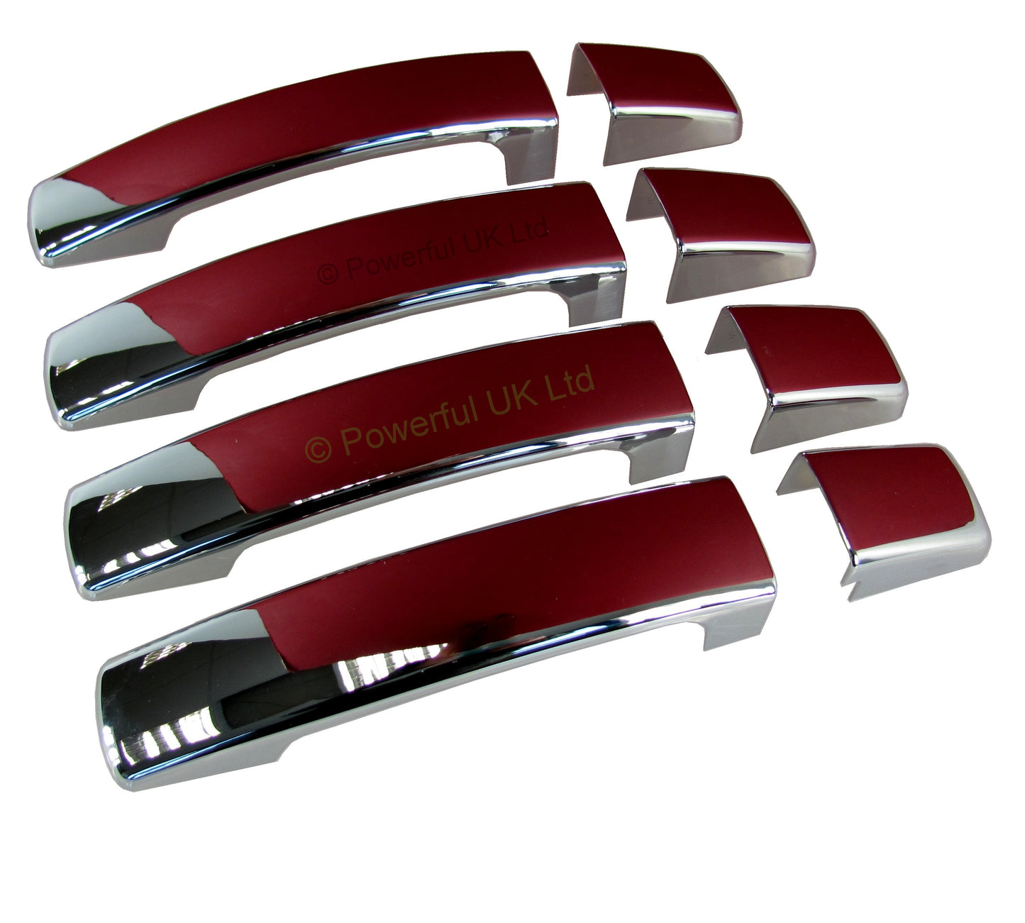 Door Handle Covers for Land Rover Freelander 2 fitted with 1 pc Handles  - Chrome