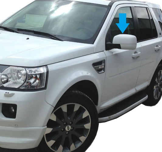 Full Mirror Covers for Land Rover Freelander 2 (2007-2009 Mirrors) - Fuji White