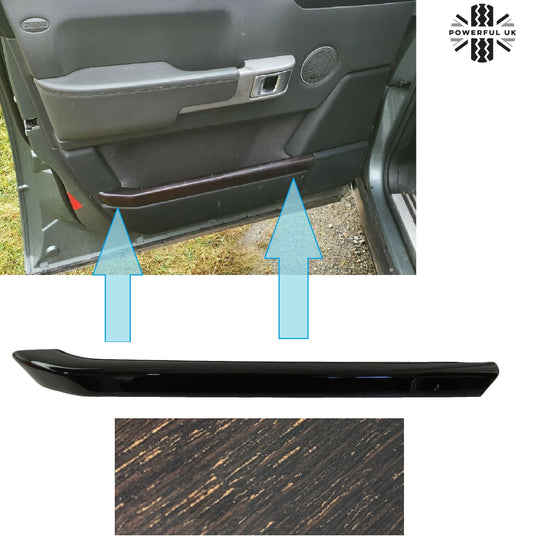 Front Left Door Pocket Capping - Lined Oak for Range Rover L322