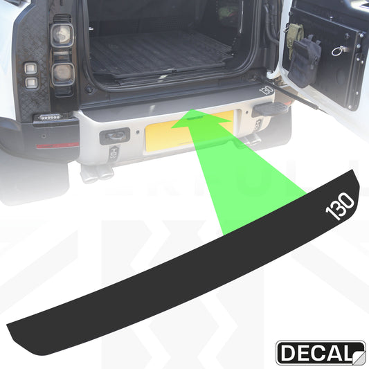 Rear Bumper Protection Decal for Land Rover Defender L663 - with 130 emblem