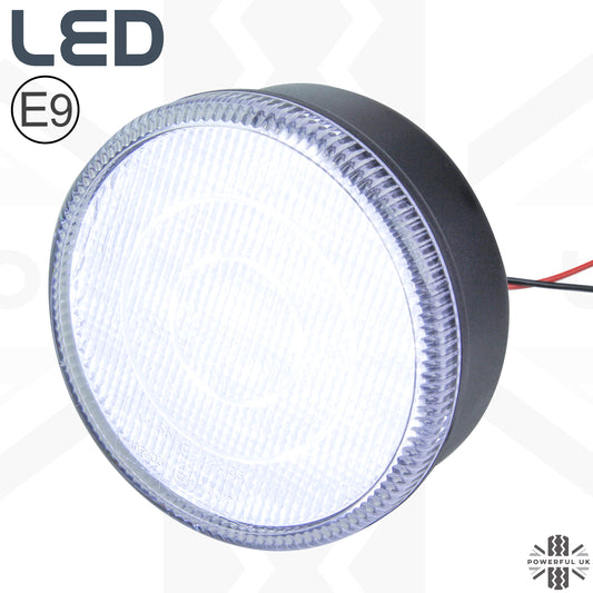 LED Round White Light 90/95mm - Single
