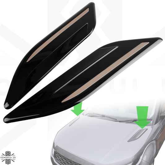 Dummy Bonnet Vents - 'Black & Copper' for Land Rover Discovery 5