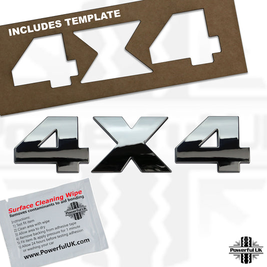 '4X4' Lettering Kit - Chrome