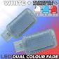 WHITE-RED-BLUE LED interior Footwell ambient lamp upgrade for Land Rover Discovery Sport (2pc)