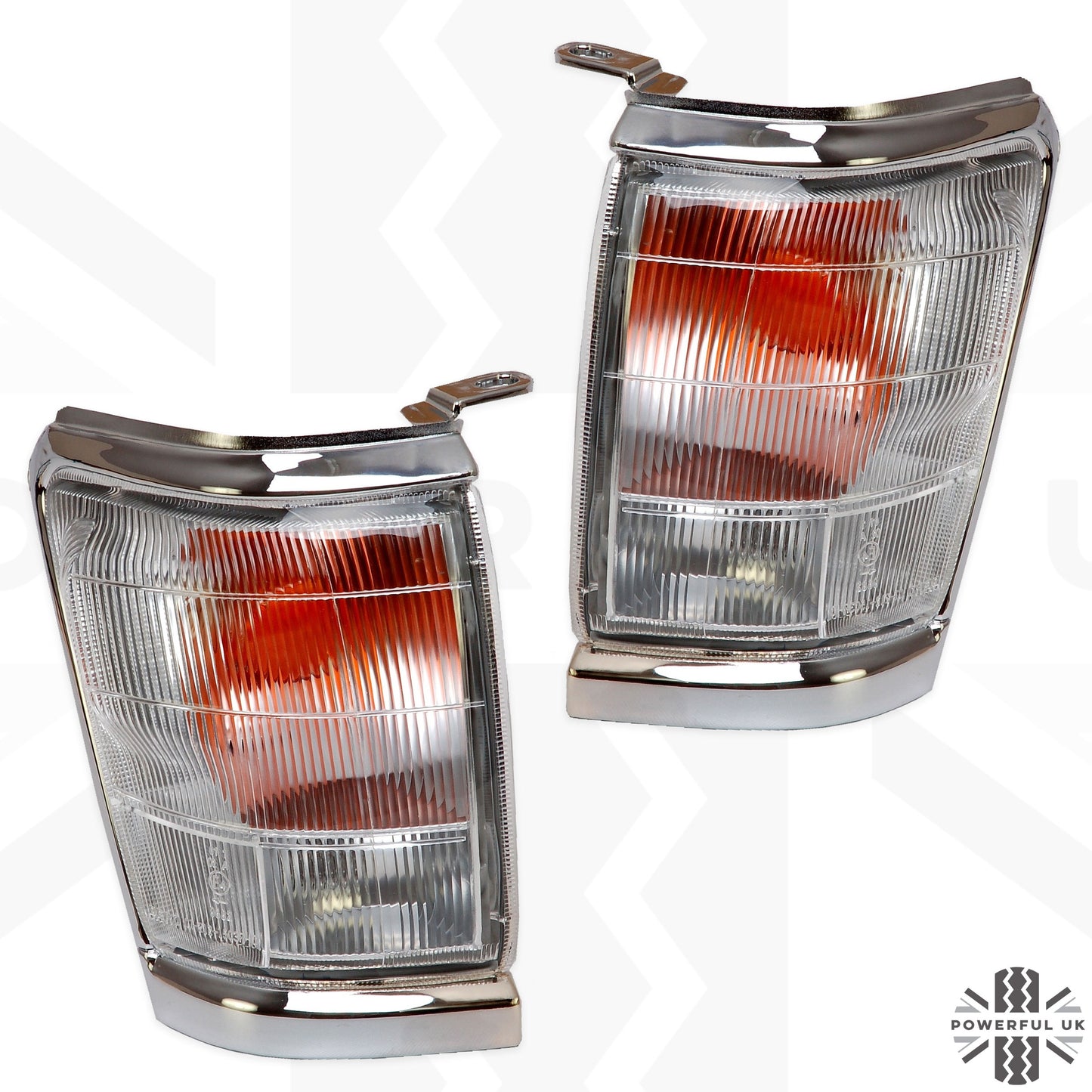 Front Side/Indicator Light Chrome - PAIR for Toyota Hilux Mk4