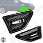 Side Vents -Black & Silver - for Land Rover Freelander 2 - PAIR