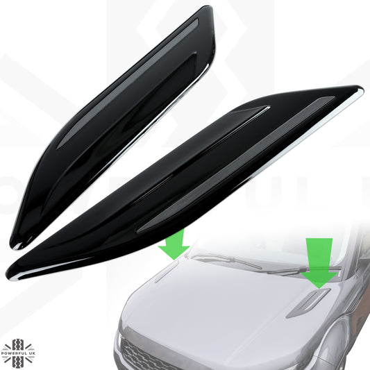 Dummy Bonnet Vents - 'Black & Grey' for Land Rover Discovery 5