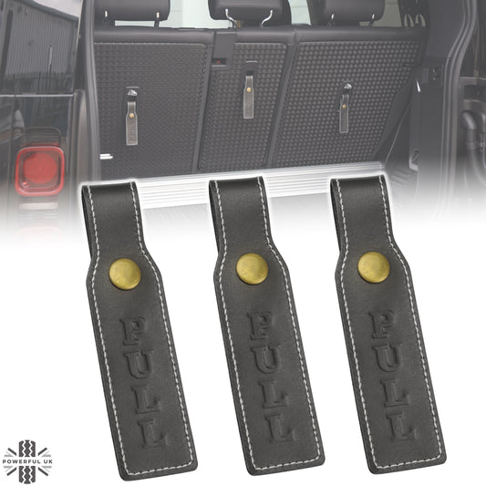 3x PULL Tabs for Land Rover Defender L663 - Black