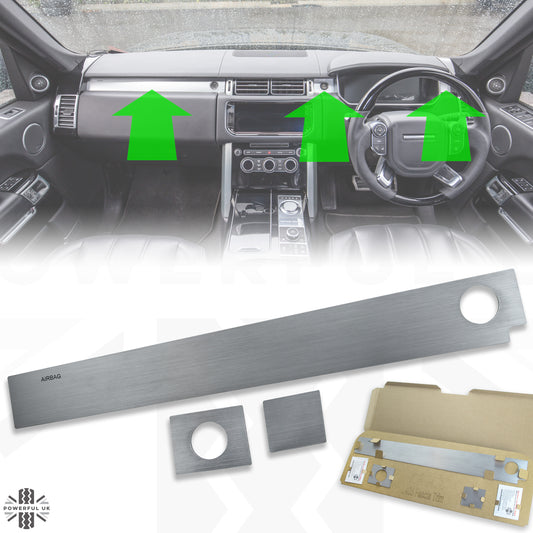Dash Insert Upgrade Kit for Range Rover L405 (RHD) -  Brushed Aluminium