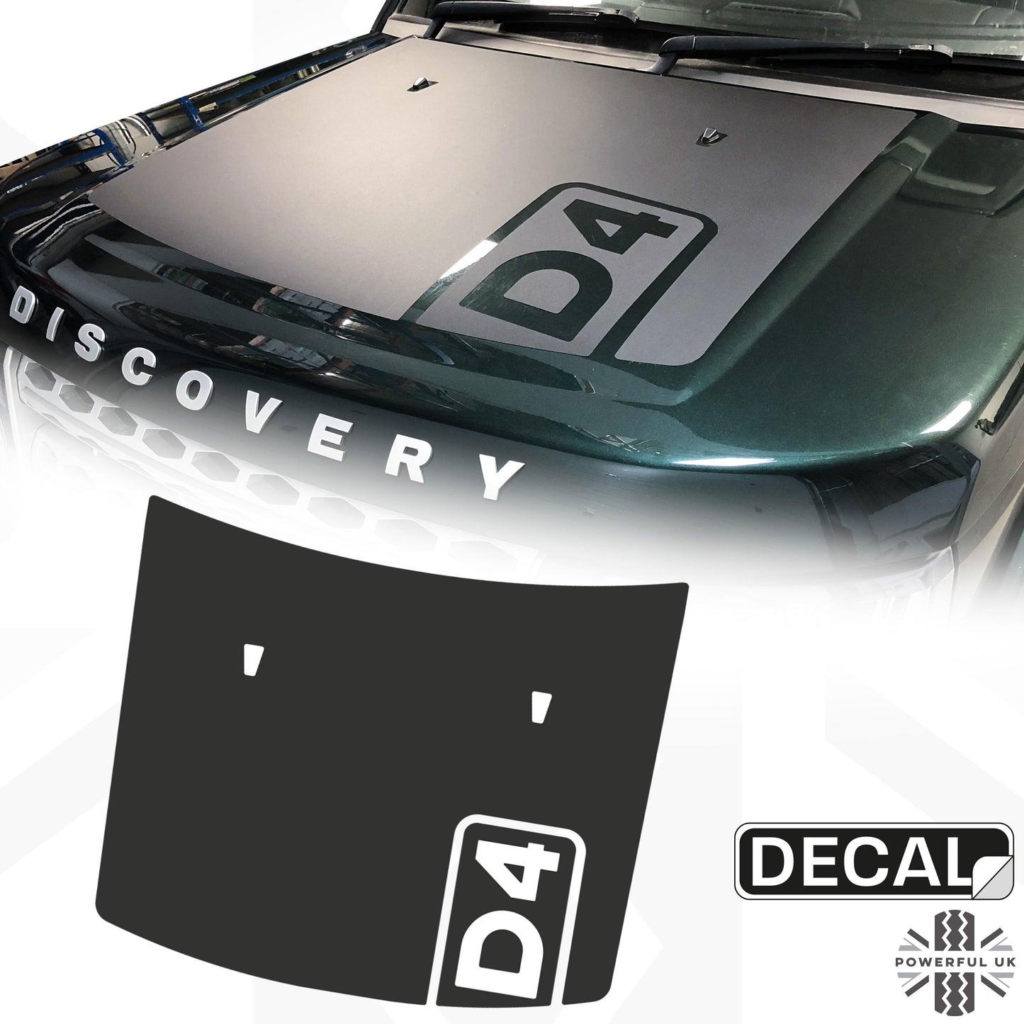 Anti-Reflective Bonnet Graphic - D4 for Land Rover Discovery 4