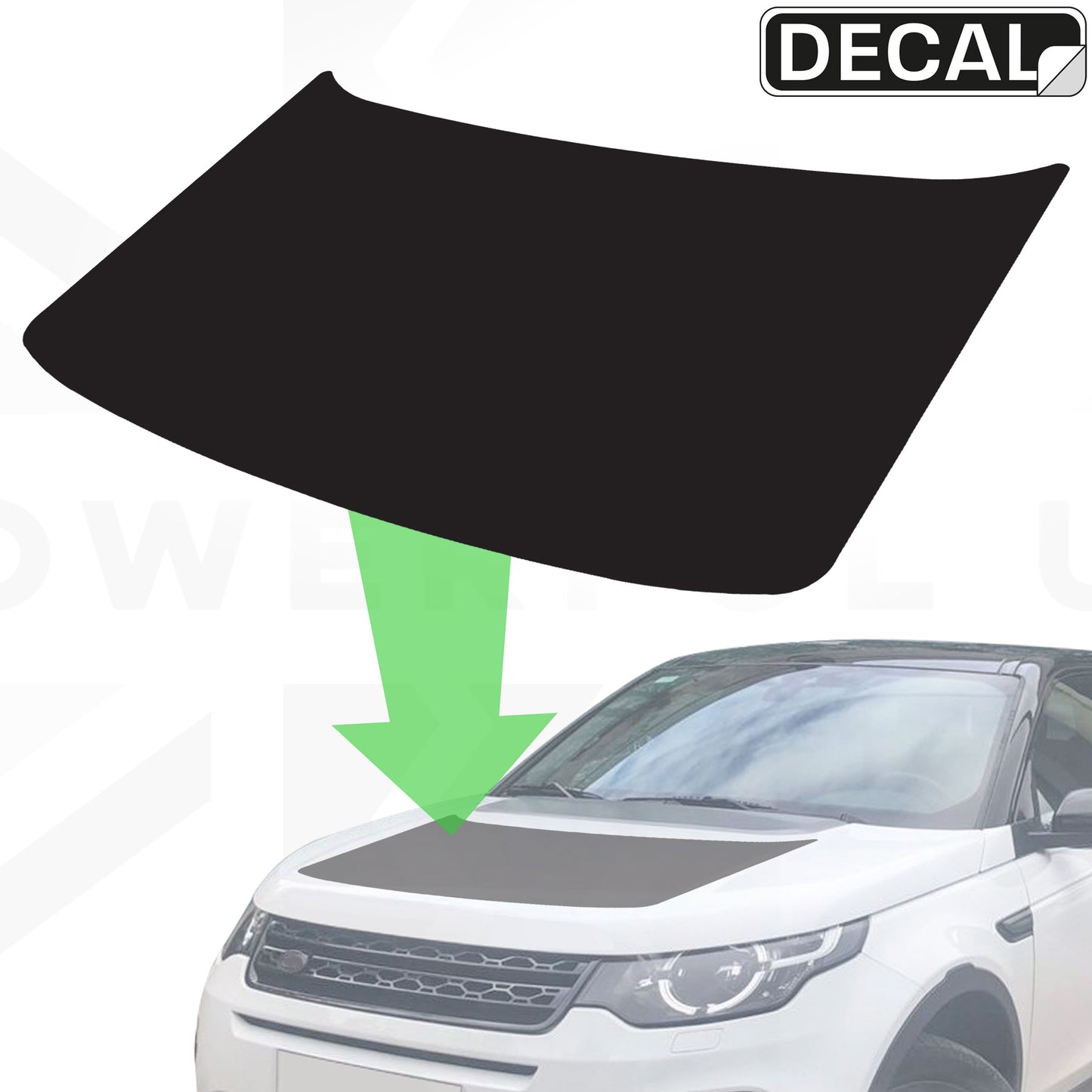 Bonnet Decal Set for Land Rover Discovery Sport - Blank Design