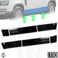 Gloss Black Lower Door Moulding 6pc Kit (Aftermarket) for Land Rover Defender L663 (110+130 Models)
