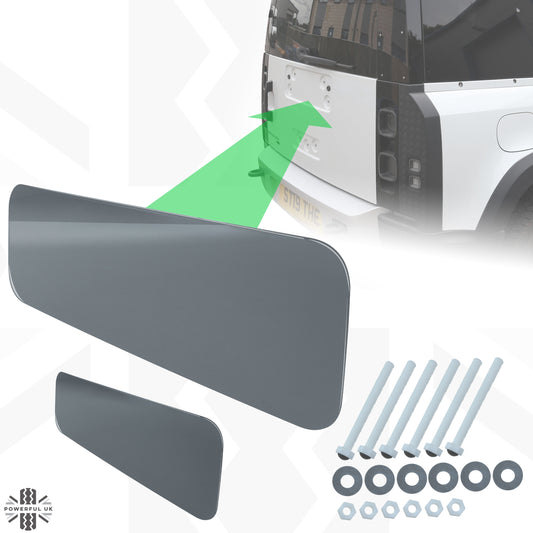 Spare Wheel Delete Cover Set for Land Rover Defender L663 - Eiger Grey