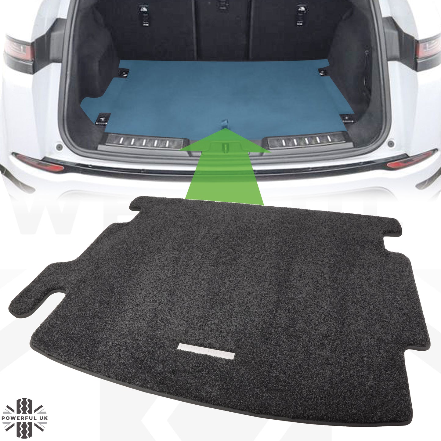 Genuine Land Rover Premium Black Carpet Boot Mat for Range Rover Evoque 2 (2019+)