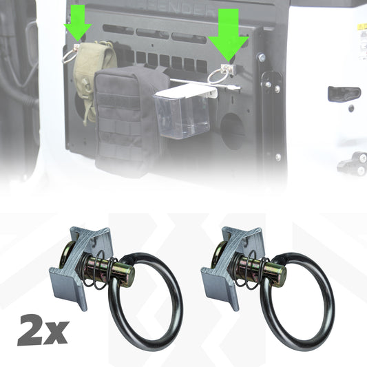 Tie-down Loop Fixings - 2pc Kit for Land Rover Defender L663