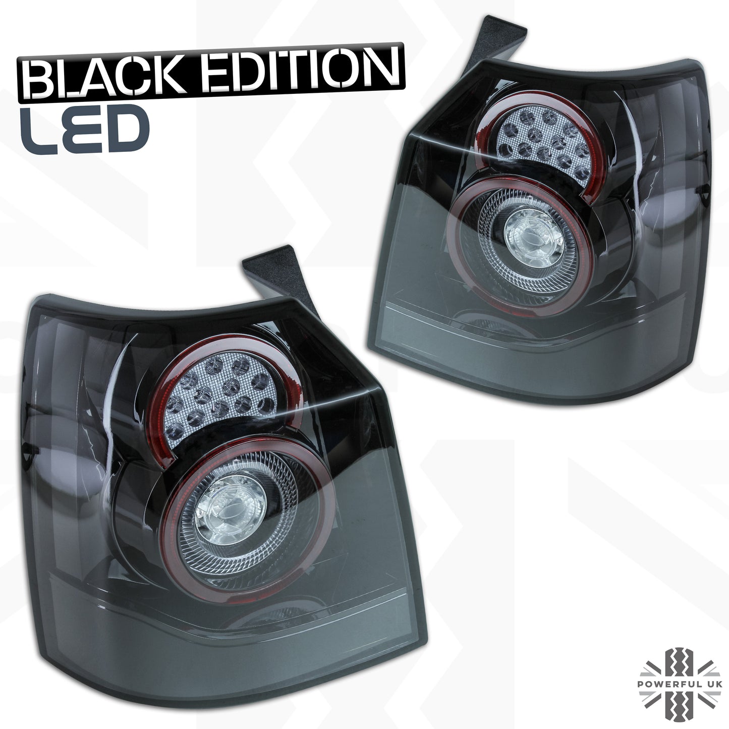 Black LED Rear lights for Land Rover Freelander 2012-14