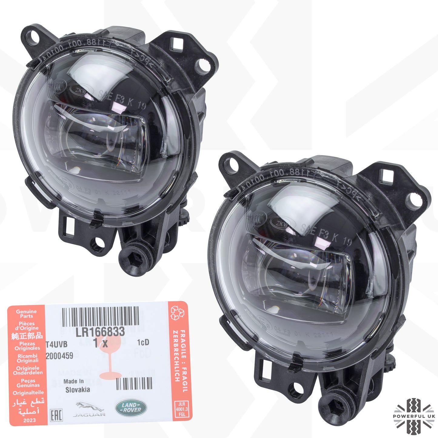 2x Genuine Fog Lamps for Land Rover Defender L663
